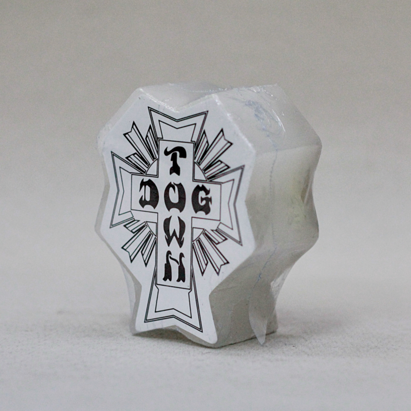 dt cross logo wax white