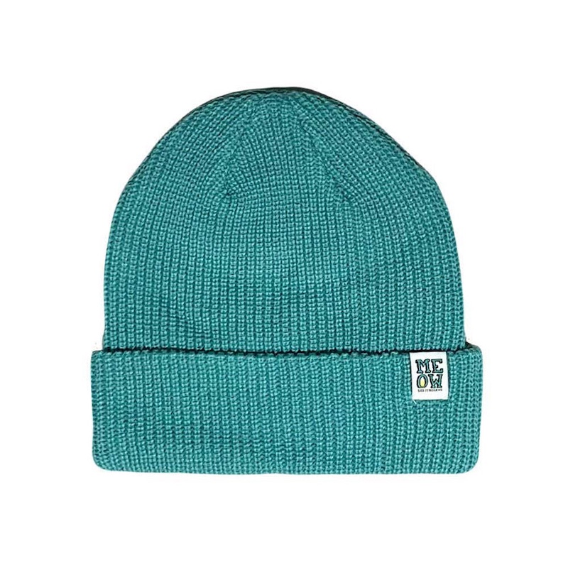 meow logo stacked beaine teal