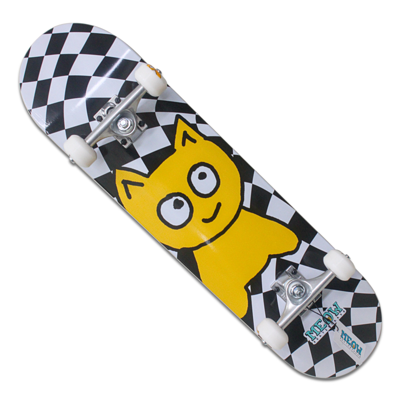 meow complete big cat checker twist black white